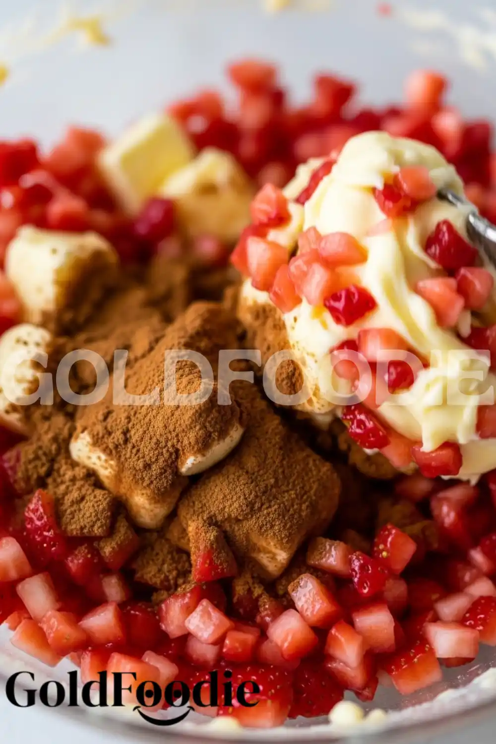 Mixing Strawberry Cinnamon Filling Mixing Strawberry Cinnamon Filling