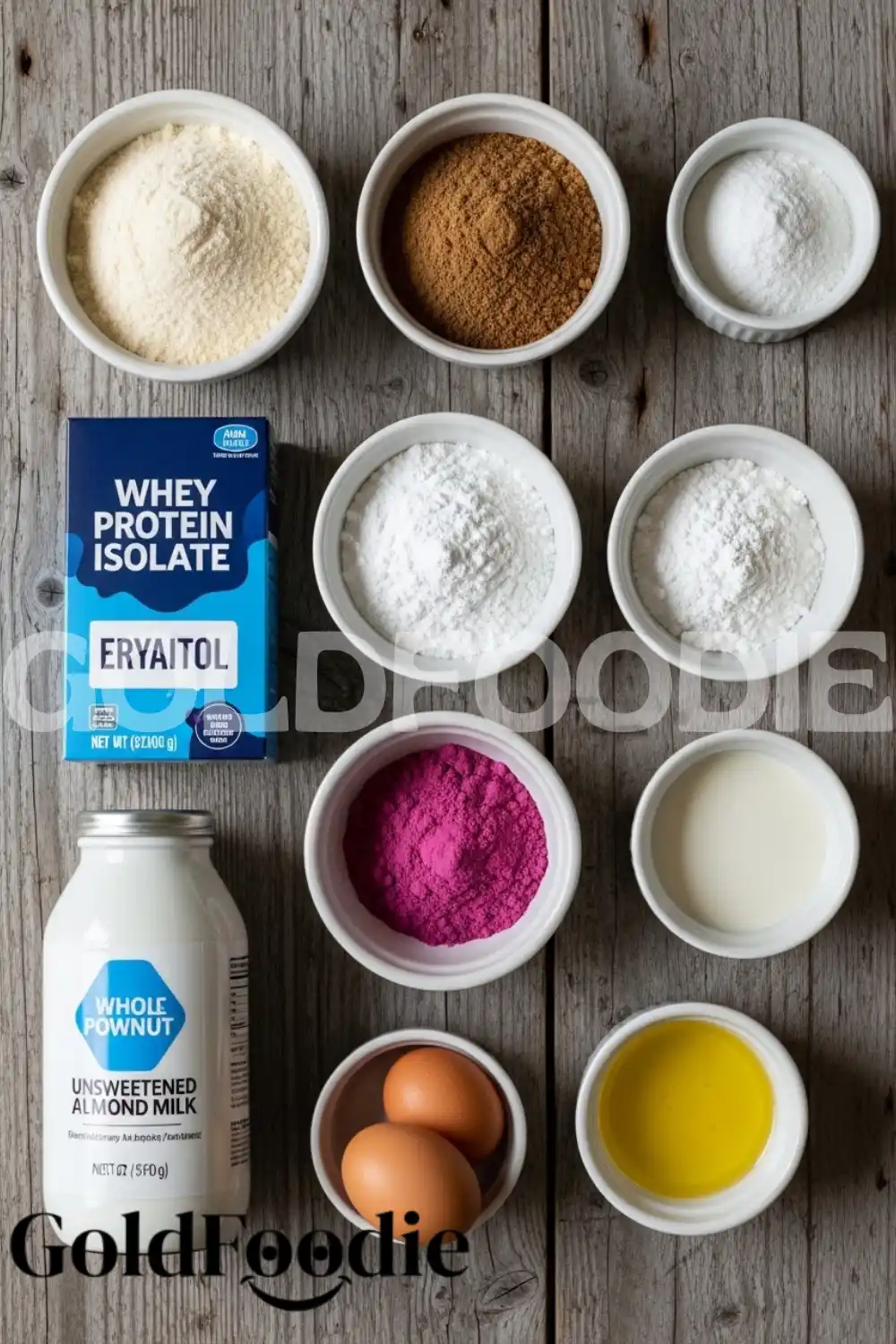 Pink Mini Donut Ingredients Setup Pink Mini Donut Ingredients Setup