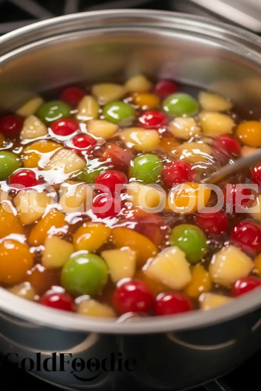Preparing Fruit Jelly in a Saucepan
