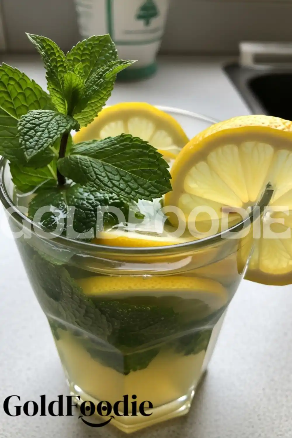 Refreshing Cortisol Mocktail with Mint and Lemon Refreshing Cortisol Mocktail with Mint and Lemon