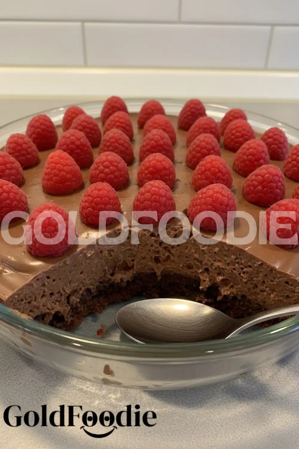 Served Raspberry Chocolate Gelatin