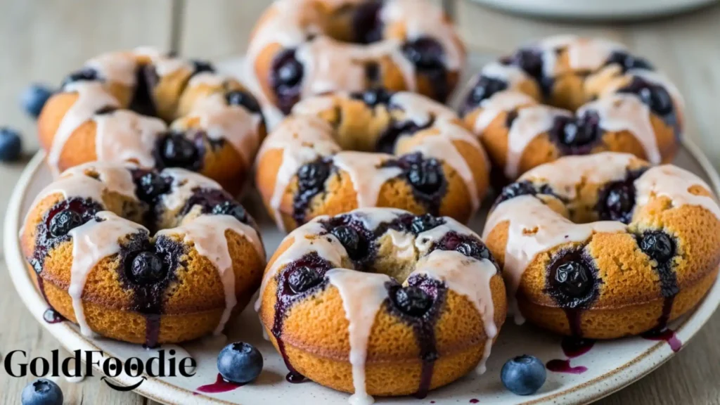 Old-Fashioned Blueberry Cake Donuts