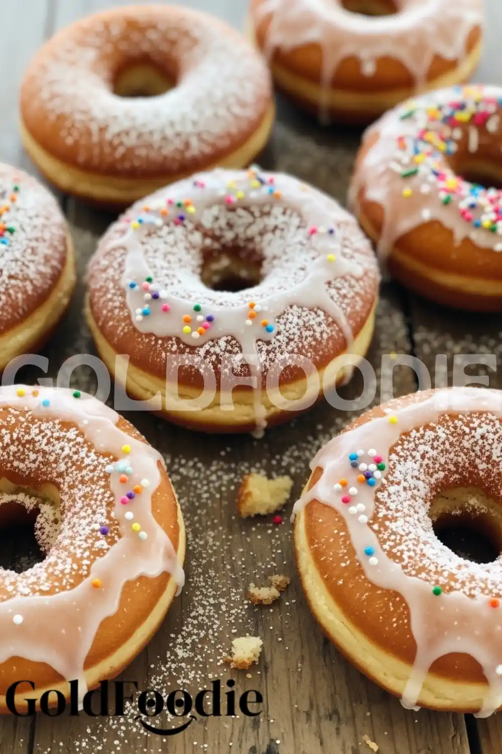 Soft Glazed Donuts with Rainbow Sprinkles