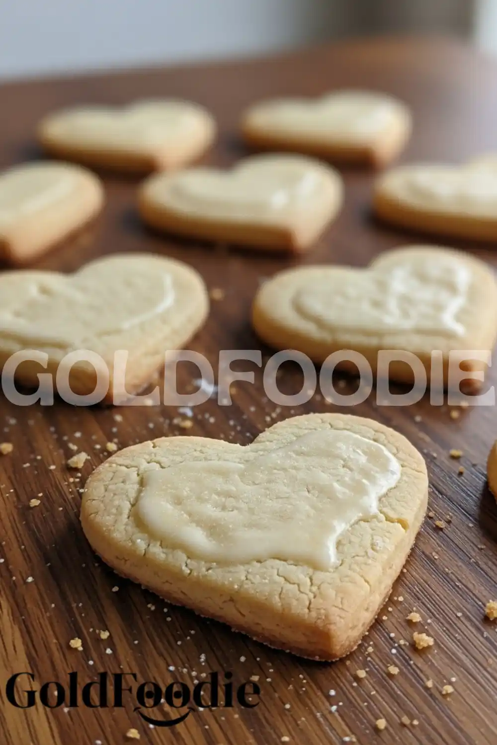 Soft Vanilla Valentine’s Day Heart Cookies with Glaze