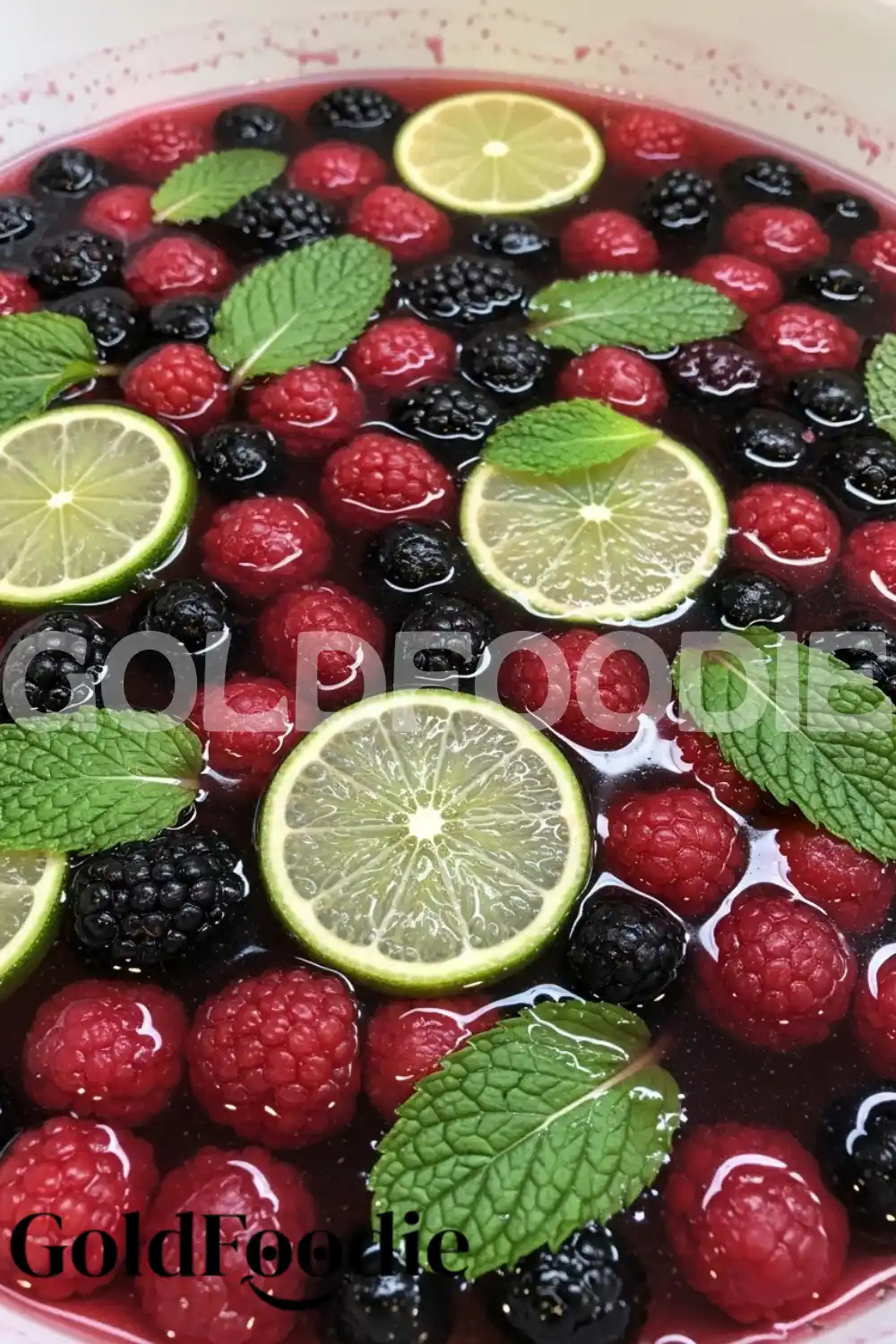 Sparkling Berry Lime Holiday Punch