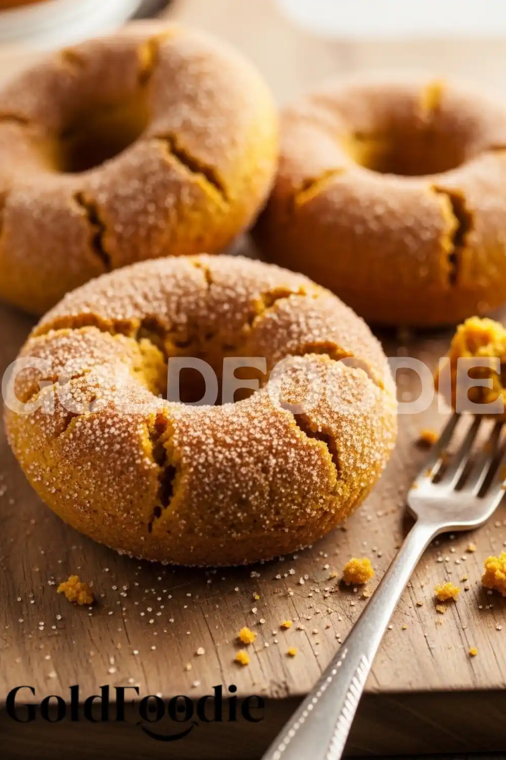 Stack of Healthy Baked Pumpkin Donuts