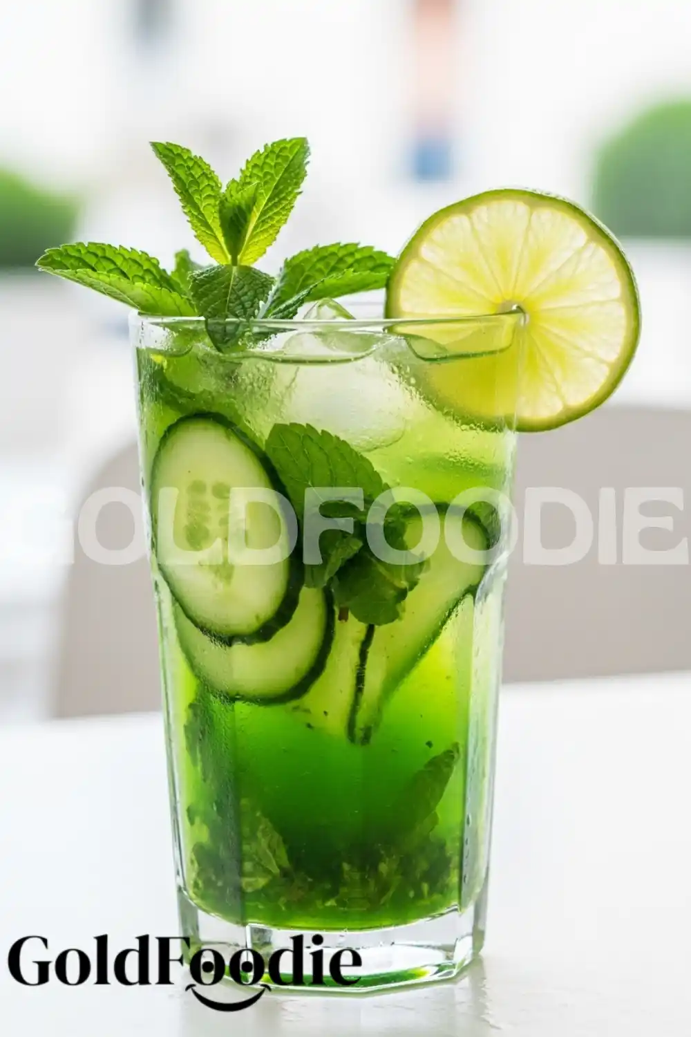 Tall Glass of Iced Minty Collagen Fresh Tall Glass of Iced Minty Collagen Fresh