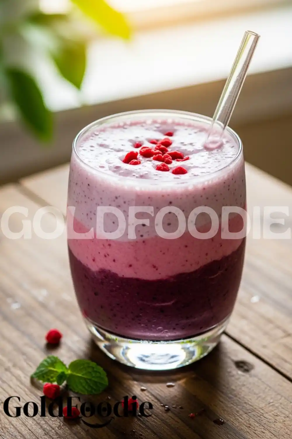 Three-Layer Berry Collagen Smoothie Three-Layer Berry Collagen Smoothie