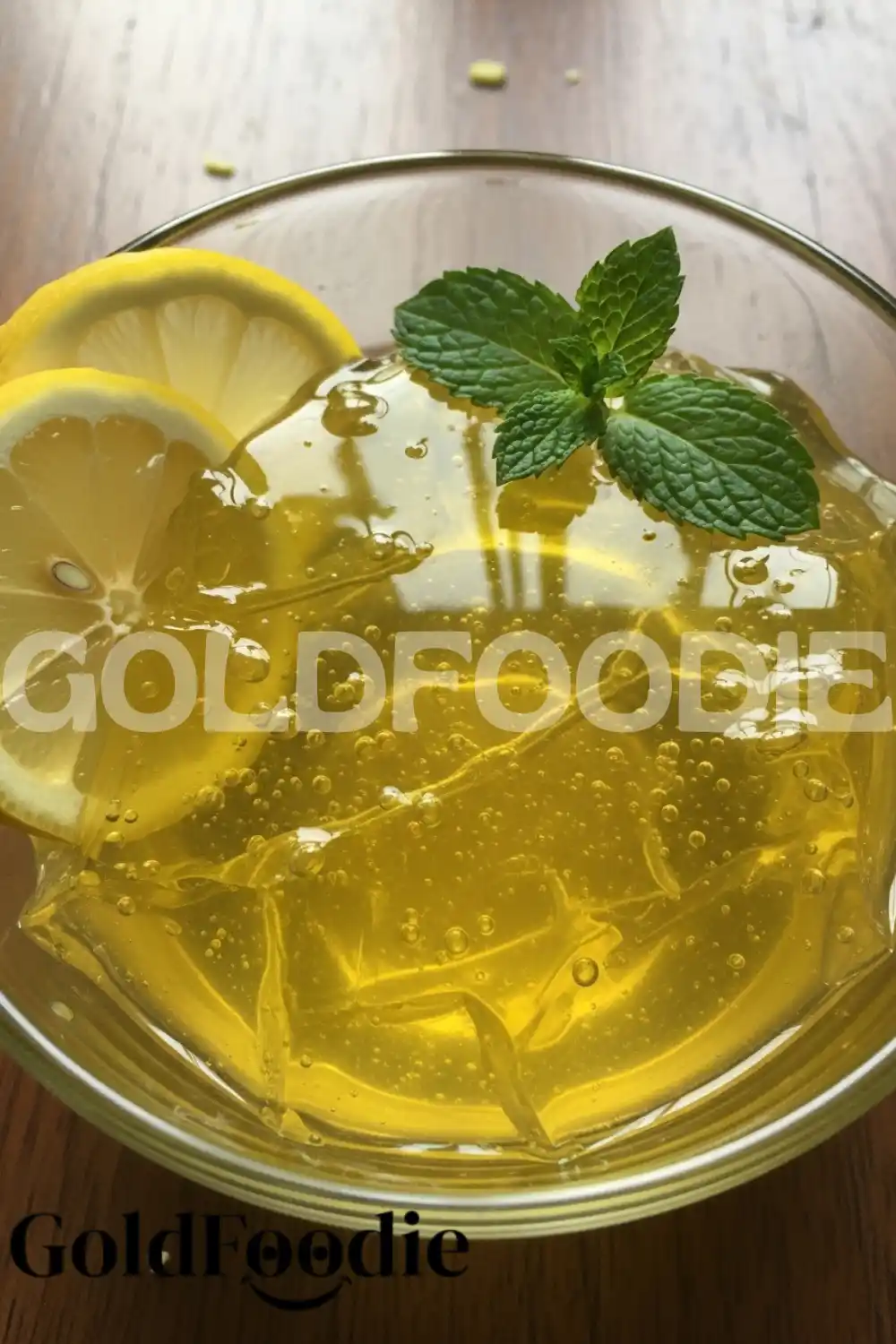 Vibrant Lemon Jello Texture Close-up Vibrant Lemon Jello Texture Close-up