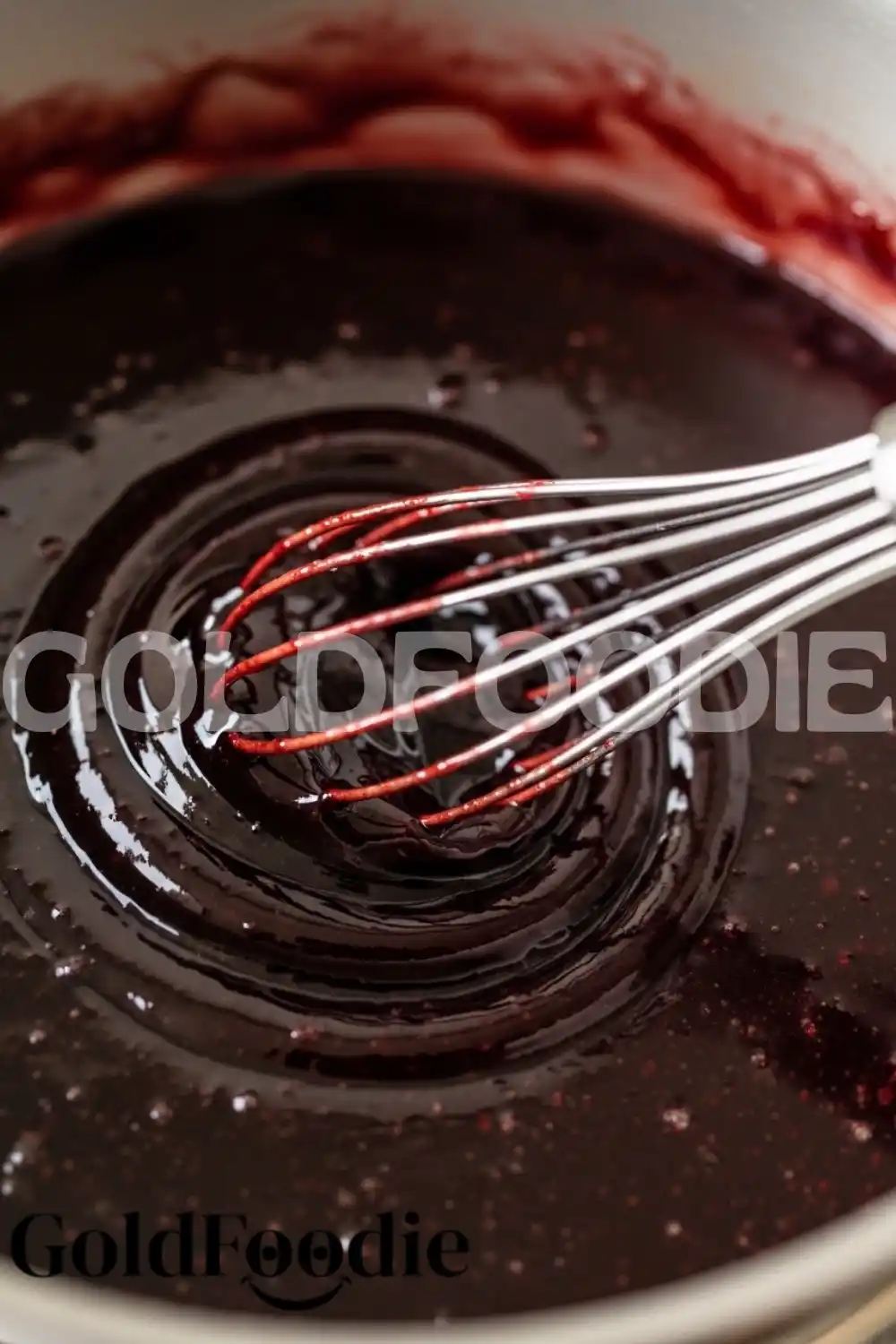 Whisking Cranberry Gelatin Mixture Whisking Cranberry Gelatin Mixture