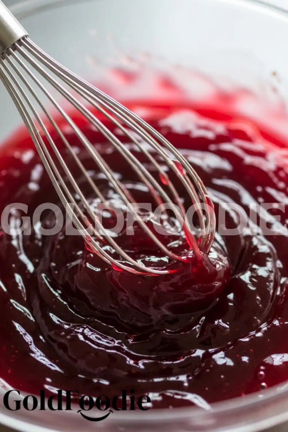 Whisking Fruit Gelatin Mixture