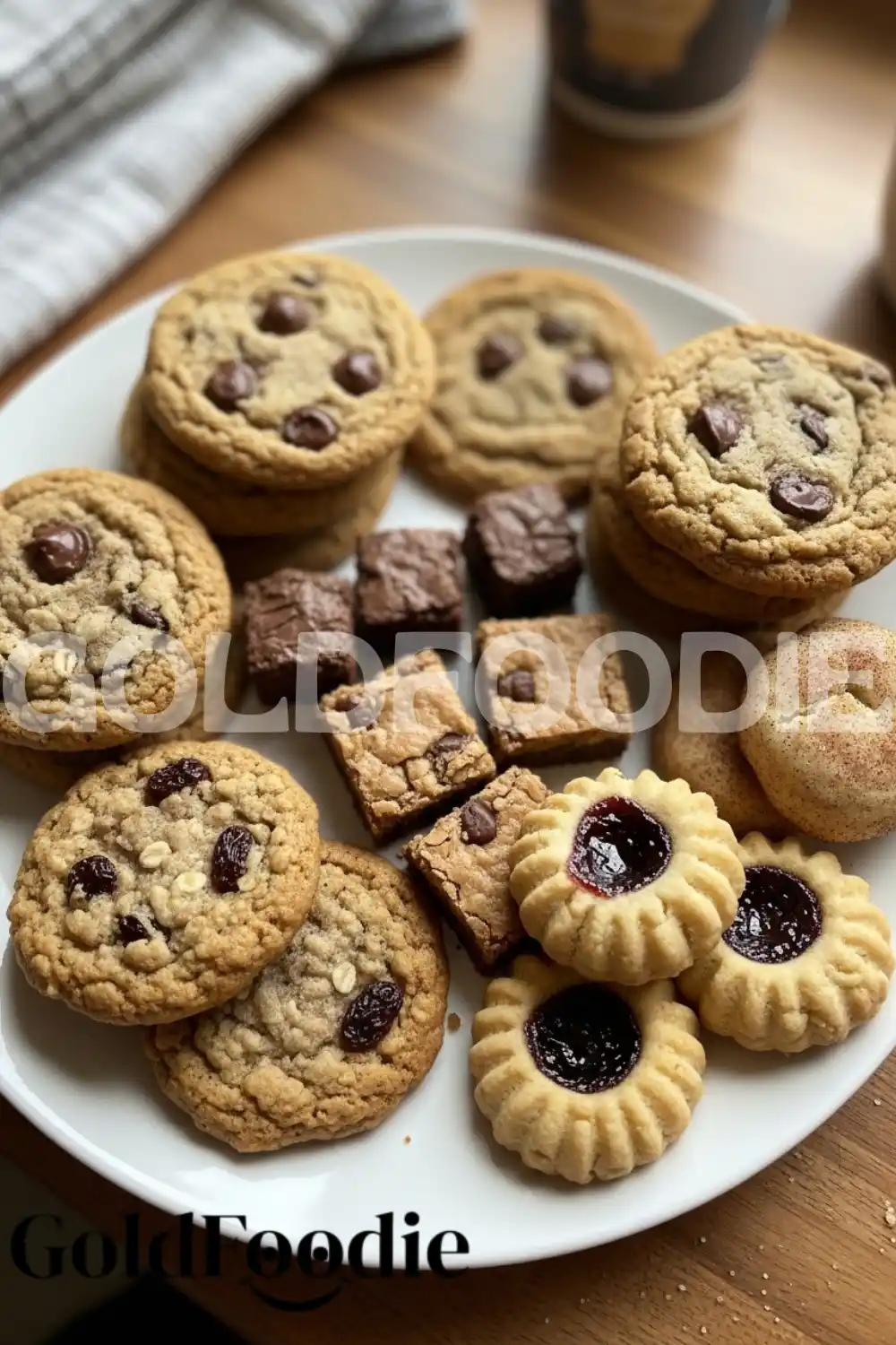 Wholesome Cookie Ingredients and Variety Plate
