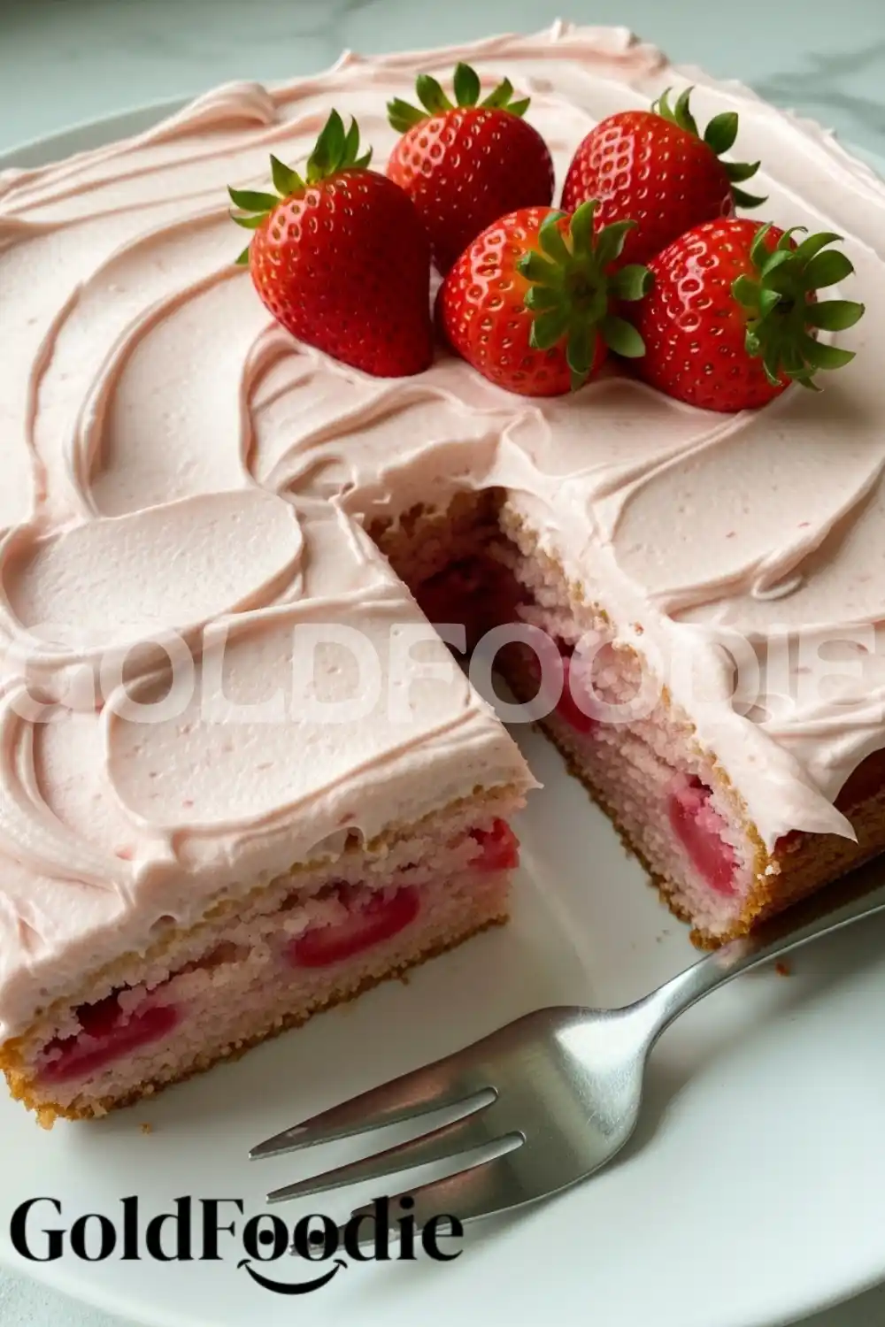 decorated-strawberry-sheet-cake-top-view