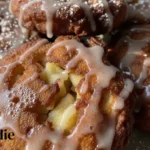 Glazed Apple Fritters Donuts 4 Glazed Apple Fritters Donuts