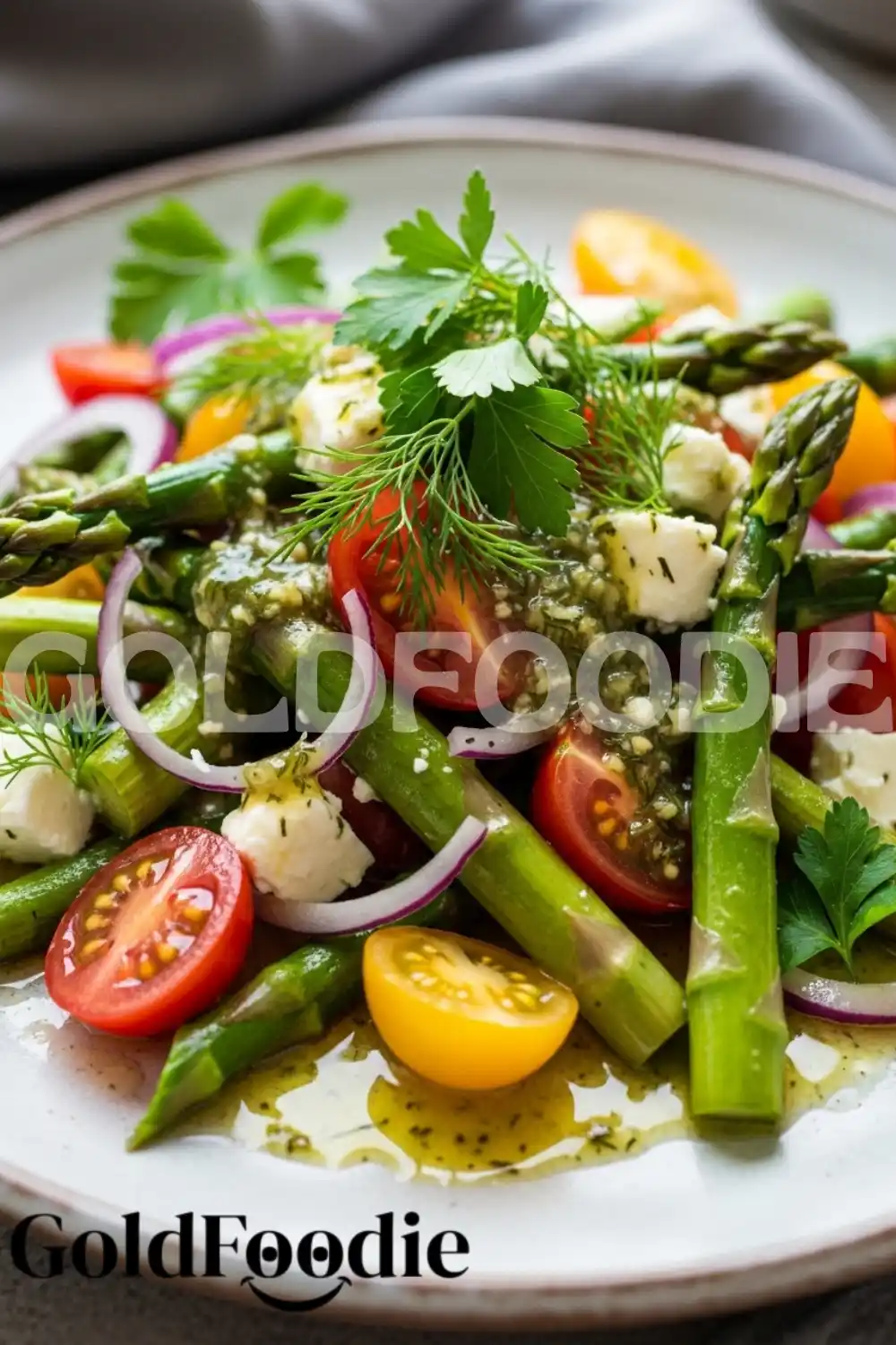 Asparagus Salad with Feta Cheese and Herbs Asparagus Salad with Feta Cheese and Herbs