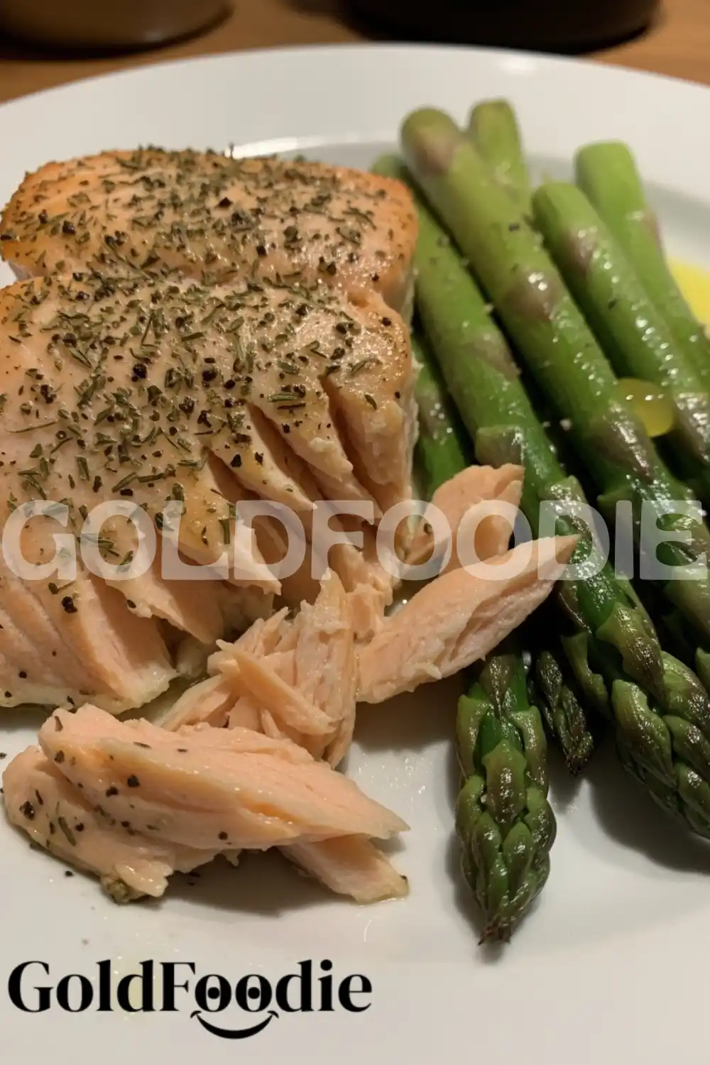 Flaky Baked Salmon Texture Close-up Flaky Baked Salmon Texture Close-up