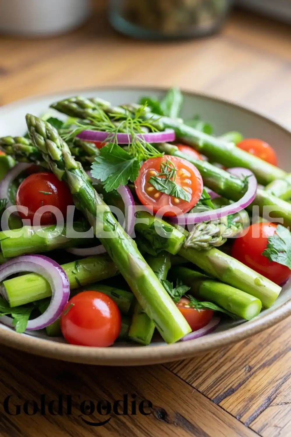 Fresh Herb and Asparagus Salad Detail Fresh Herb and Asparagus Salad Detail