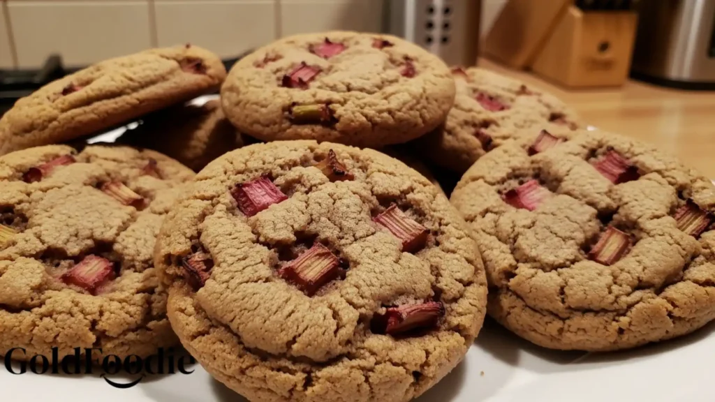 Brown Sugar Rhubarb Cookies