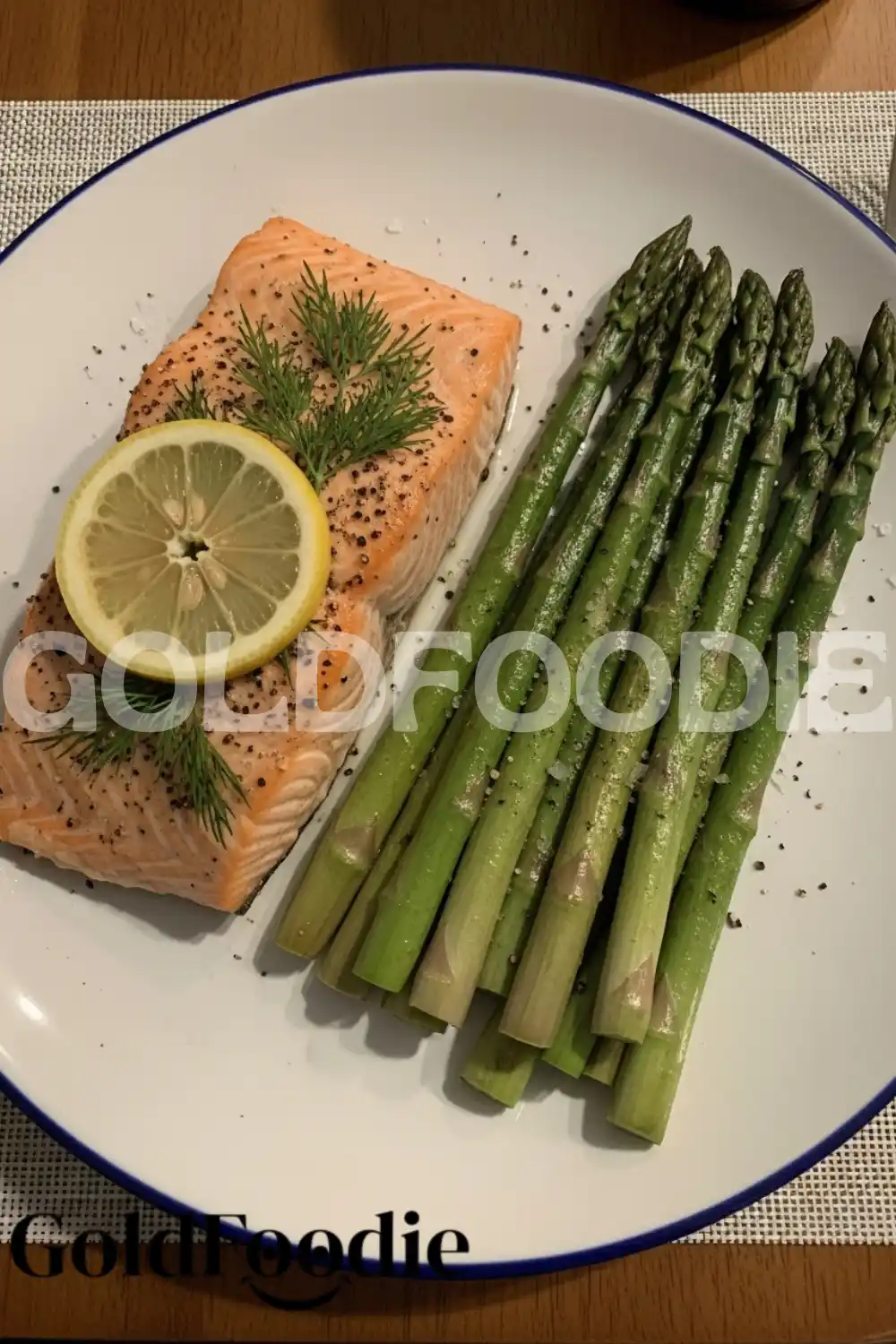 Healthy Salmon and Asparagus Meal Presentation Healthy Salmon and Asparagus Meal Presentation