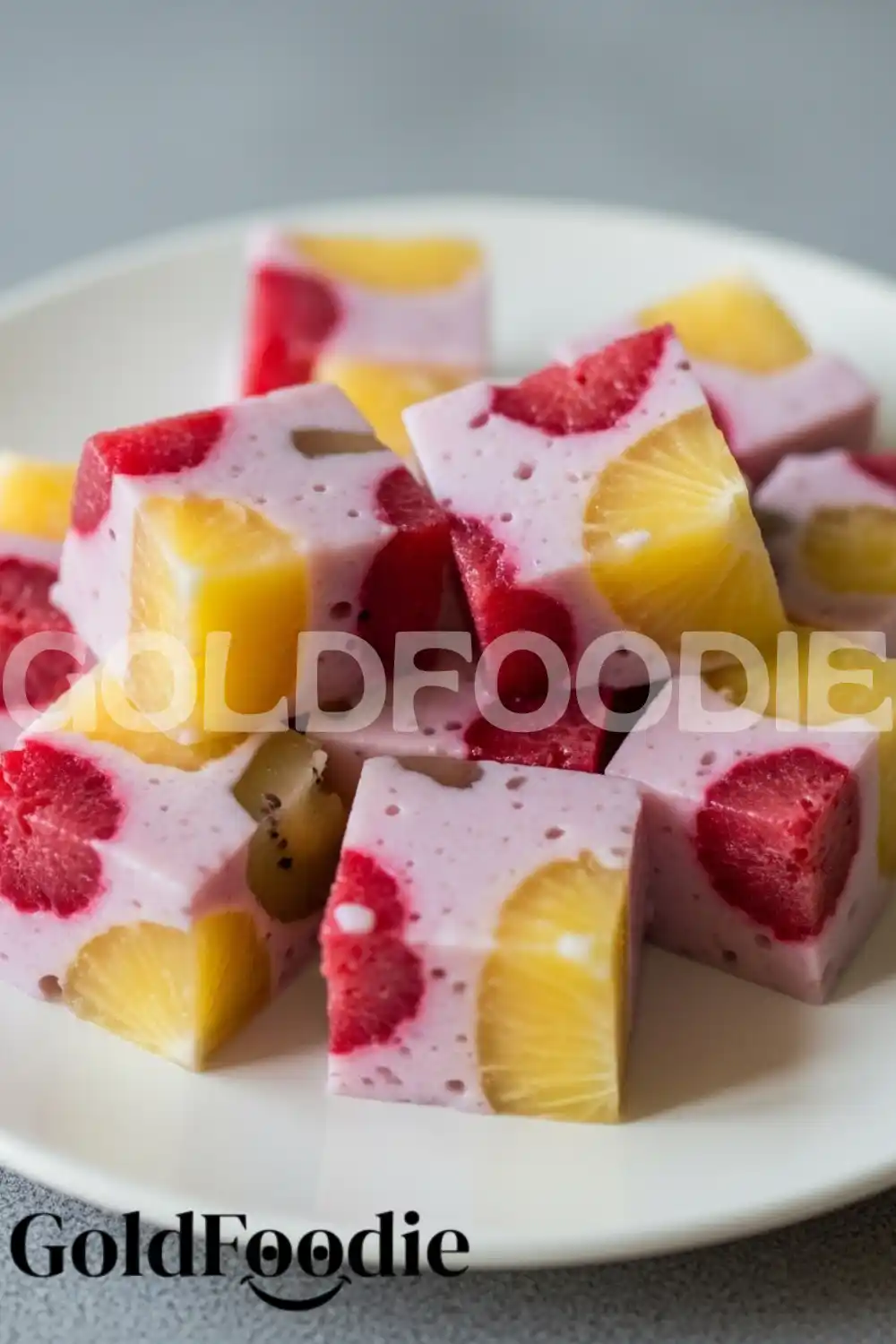 Homemade Strawberry Pineapple Gelatin Treats