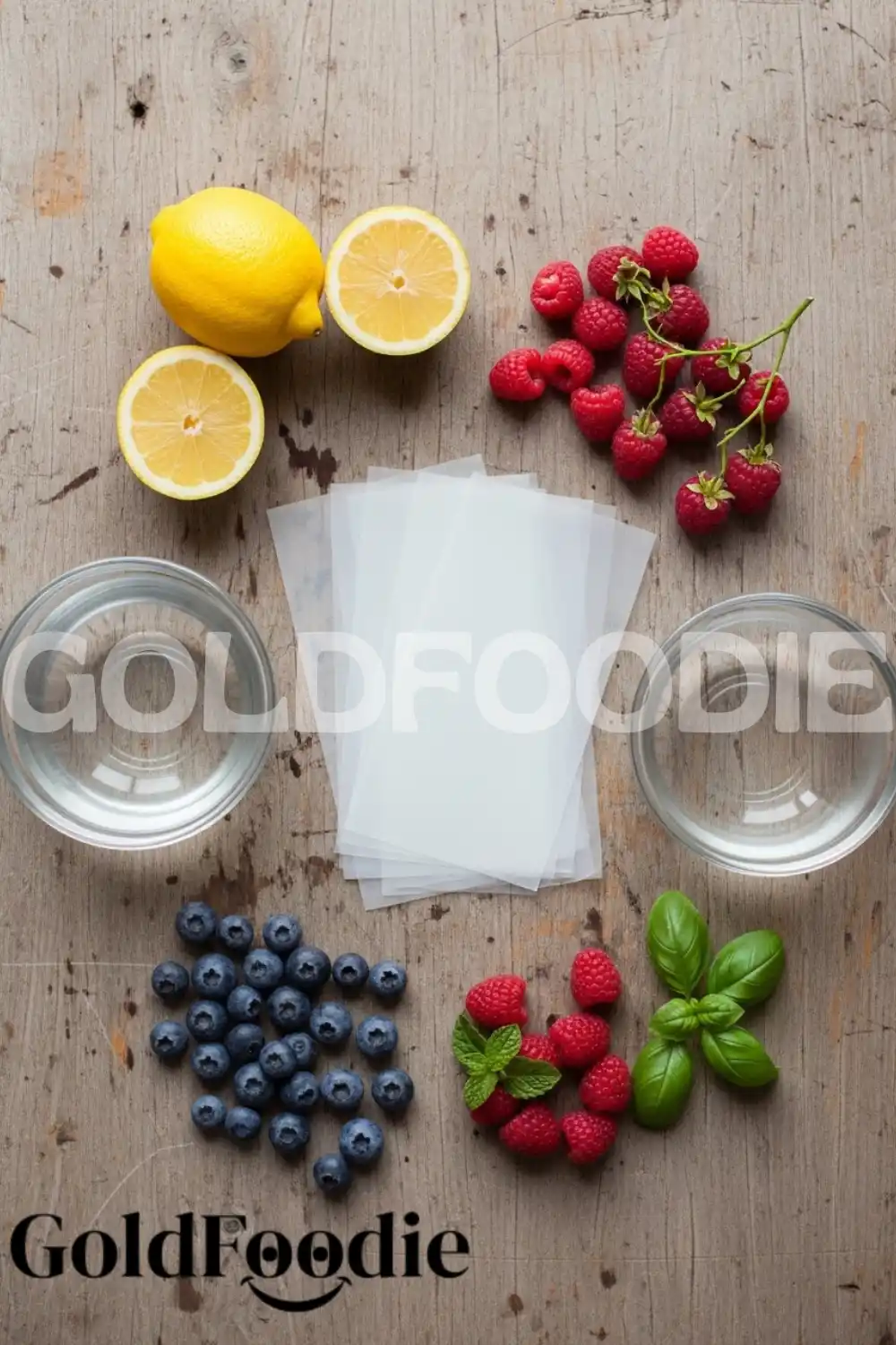 Ingredients for Gelatin Sheet Recipe