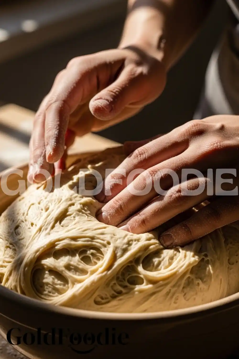 Kneading Donut Dough by Hand