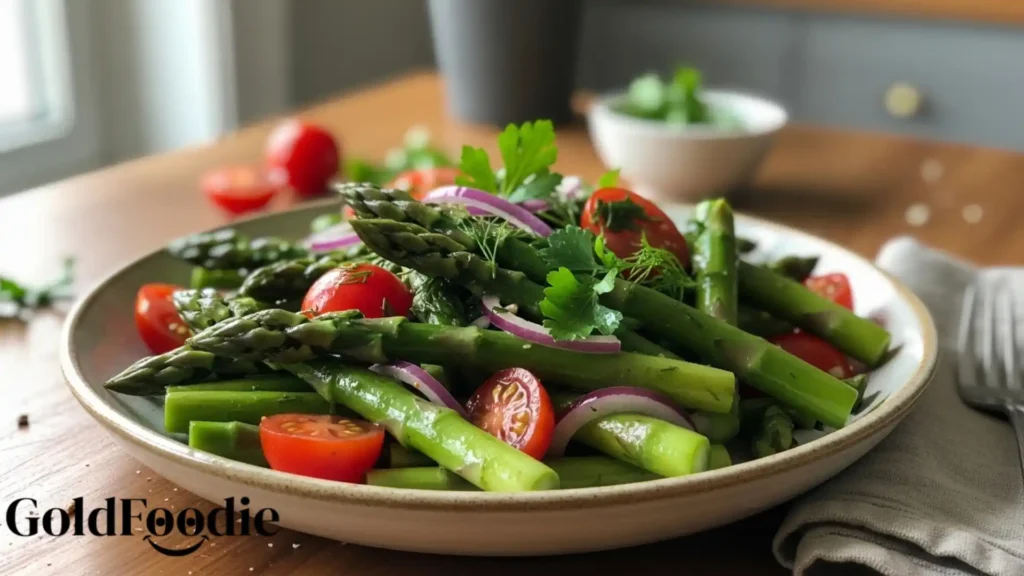 Marinated Asparagus Salad Serving Suggestion