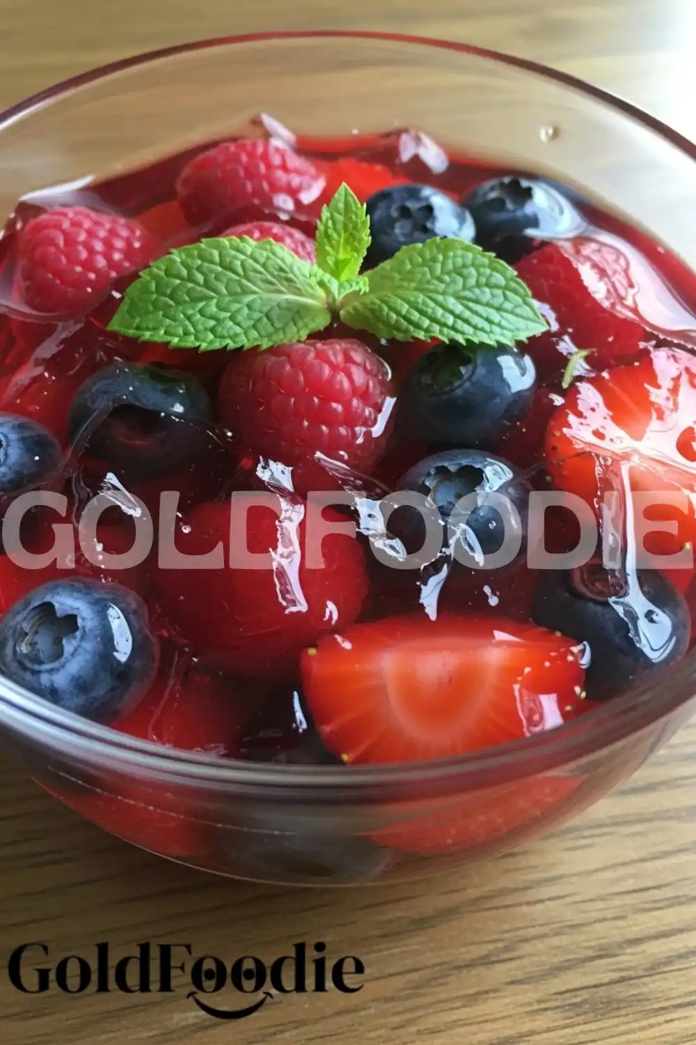 Mixed Berry Gelatin in Bowl Mixed Berry Gelatin in Bowl