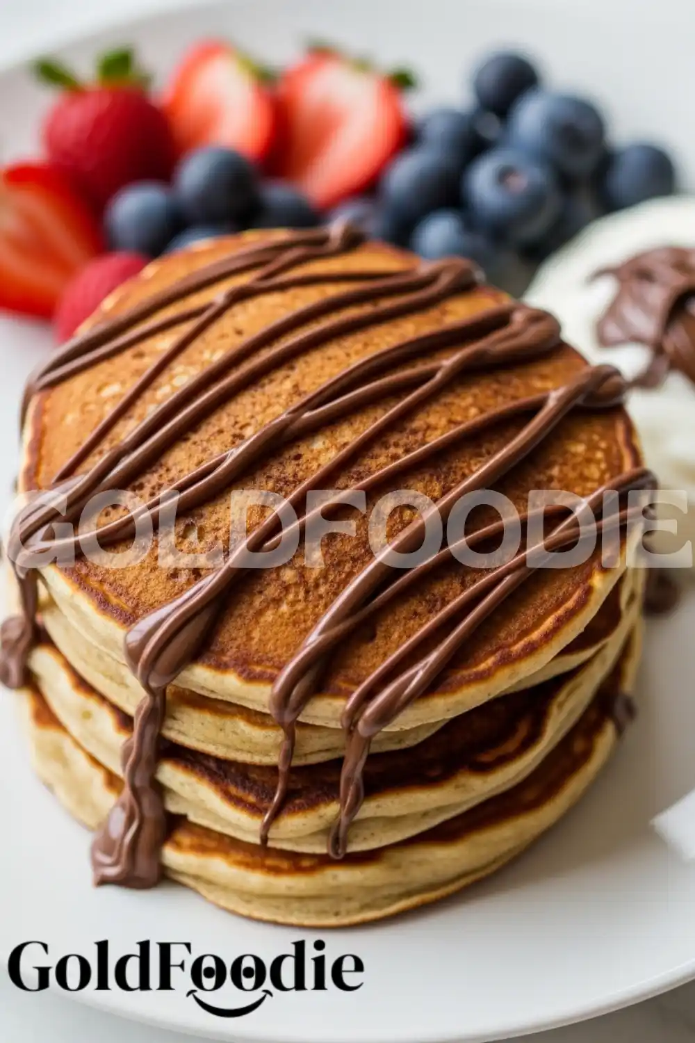 Nutella Pancakes with Berries and Cream Nutella Pancakes with Berries and Cream