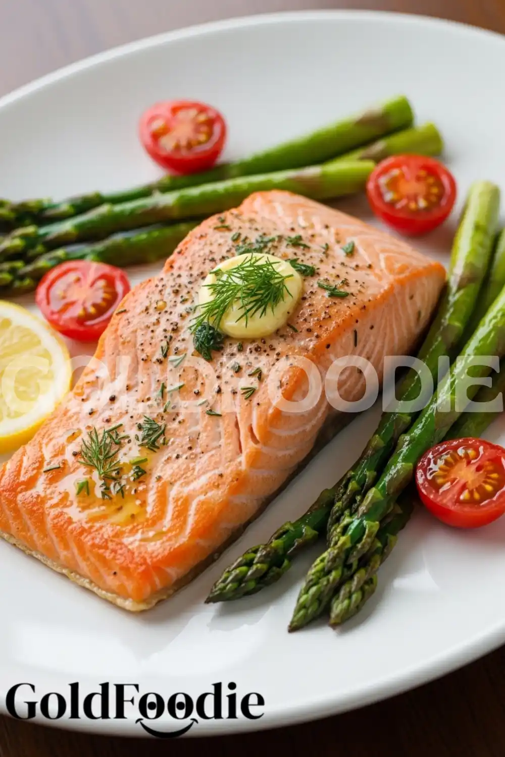 Oven-Roasted Salmon with Asparagus and Cherry Tomatoes Oven-Roasted Salmon with Asparagus and Cherry Tomatoes