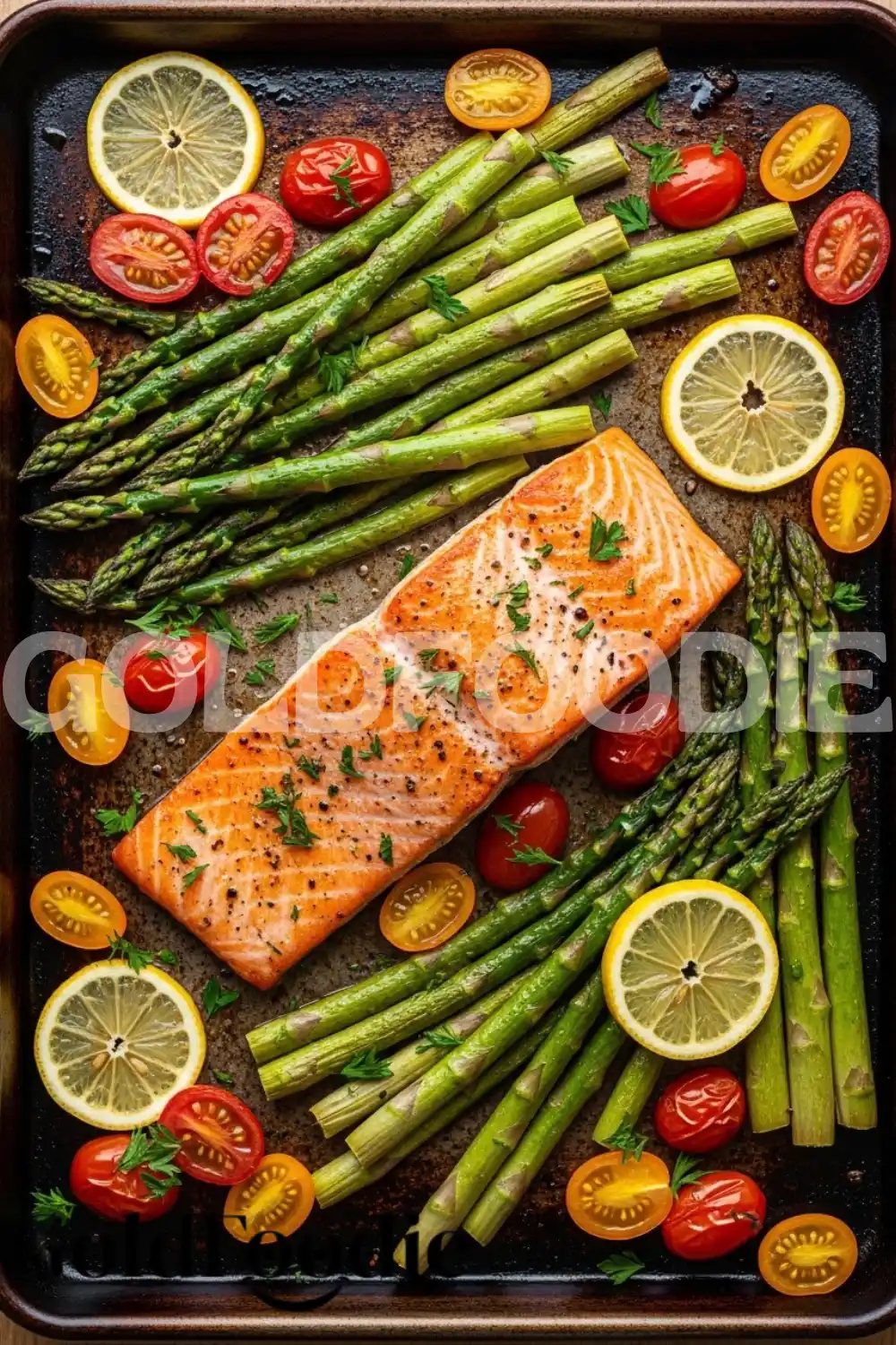 Roasted-Salmon-Asparagus-Tomatoes-Sheet-Pan