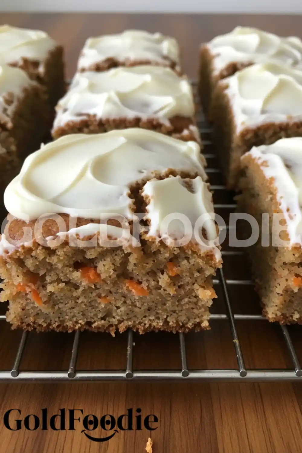 Sliced Moist Protein Carrot Cake Bar