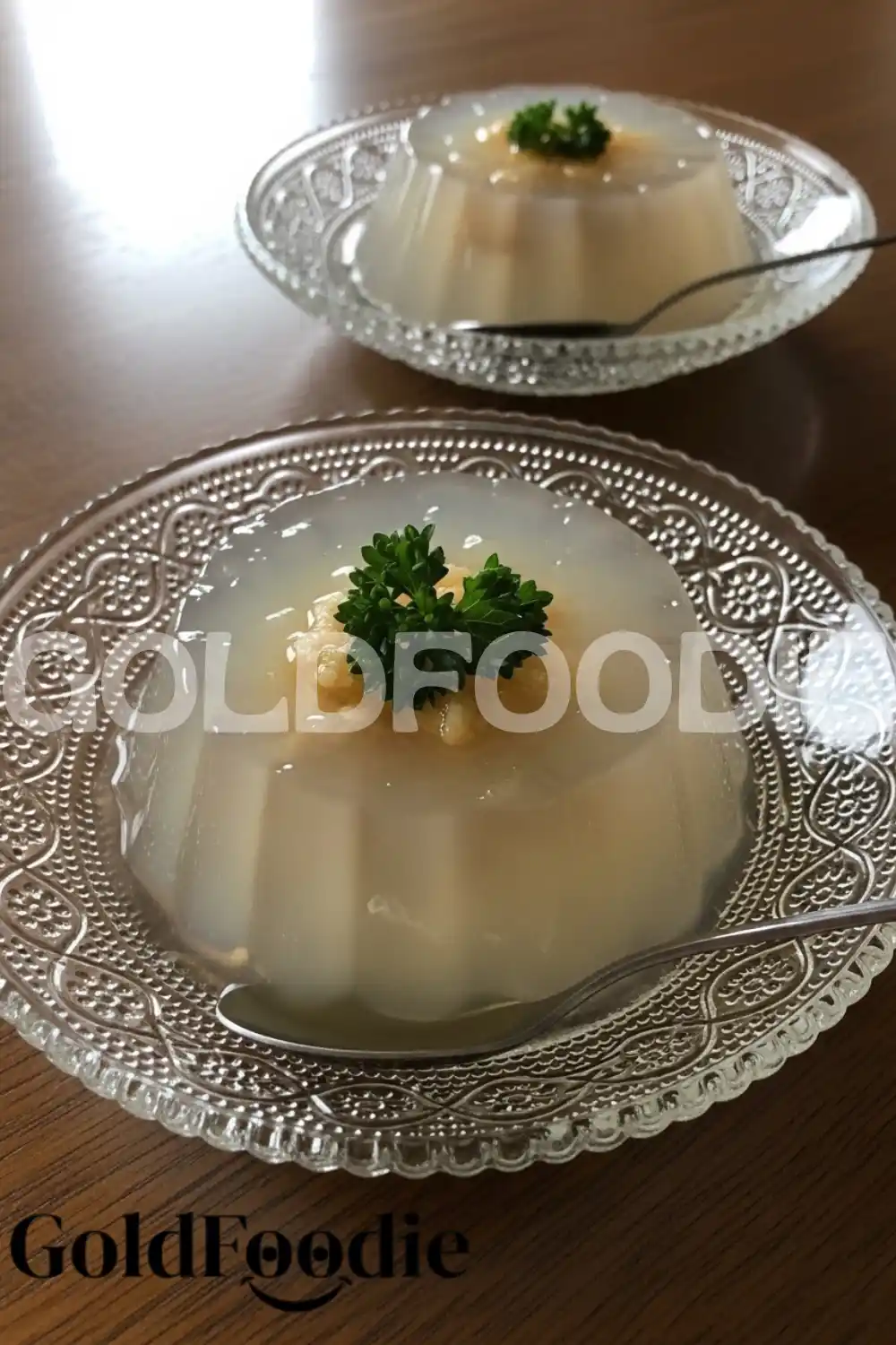 Two Servings of Clear Gelatin