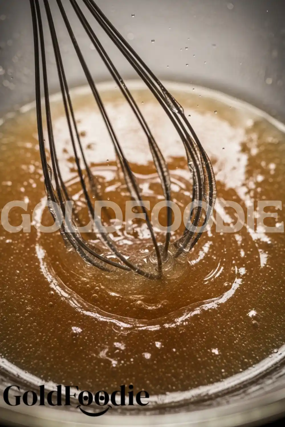 Whisking Bloomed Gelatin Powder Whisking Bloomed Gelatin Powder