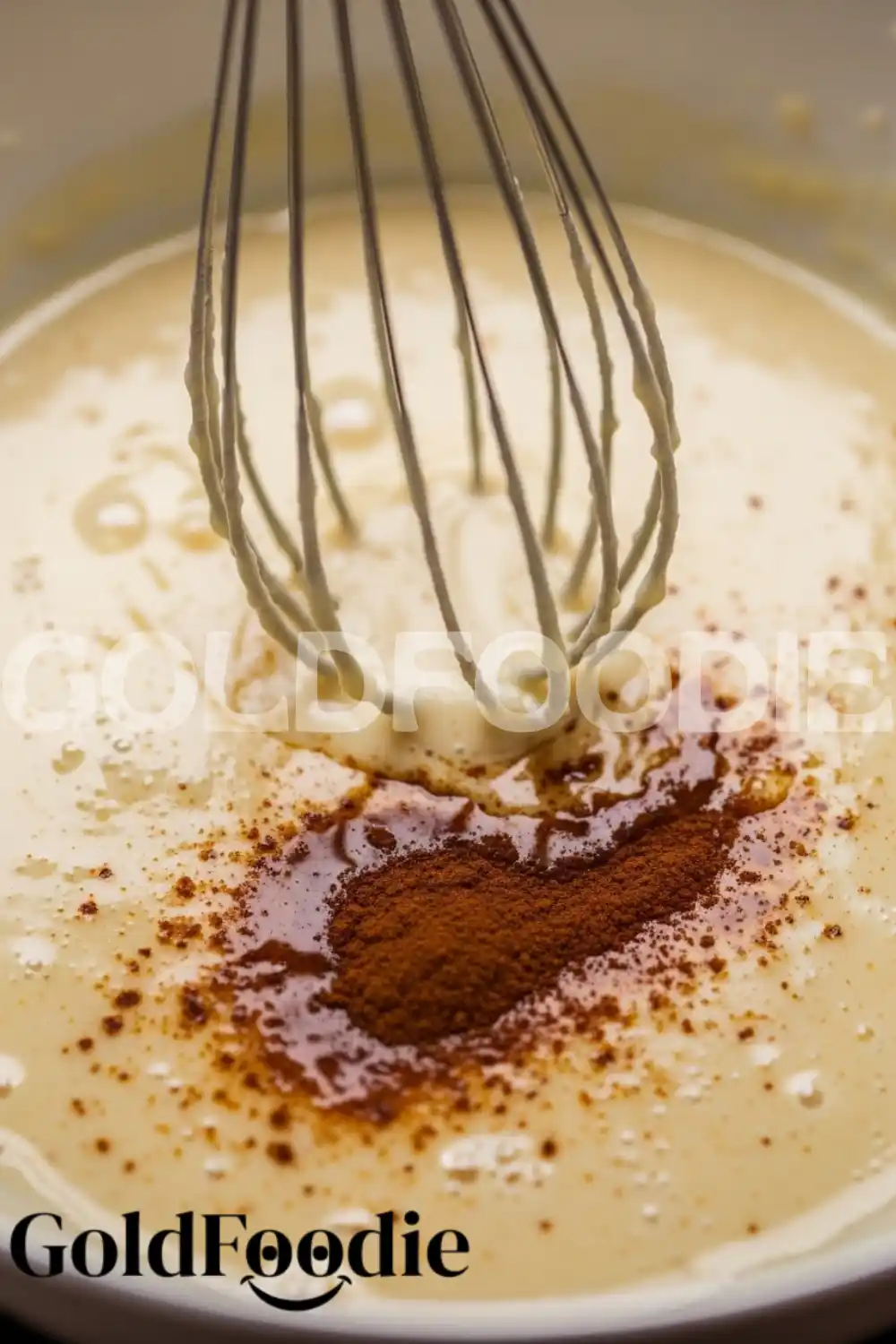 Whisking Custard for Bread Pudding