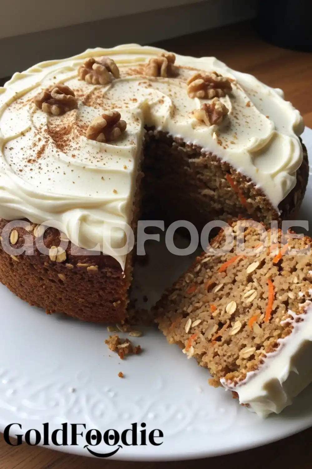 Whole Oatmeal Carrot Cake with Walnuts Whole Oatmeal Carrot Cake with Walnuts