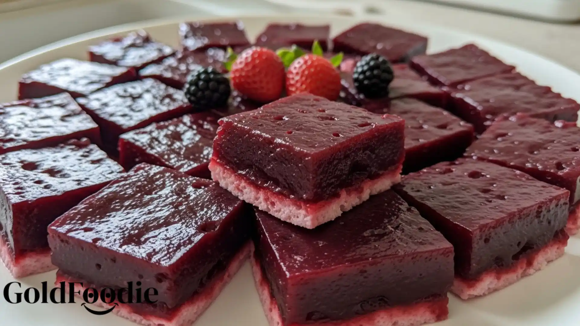 Home 2 Homemade Berry Gelatin Squares