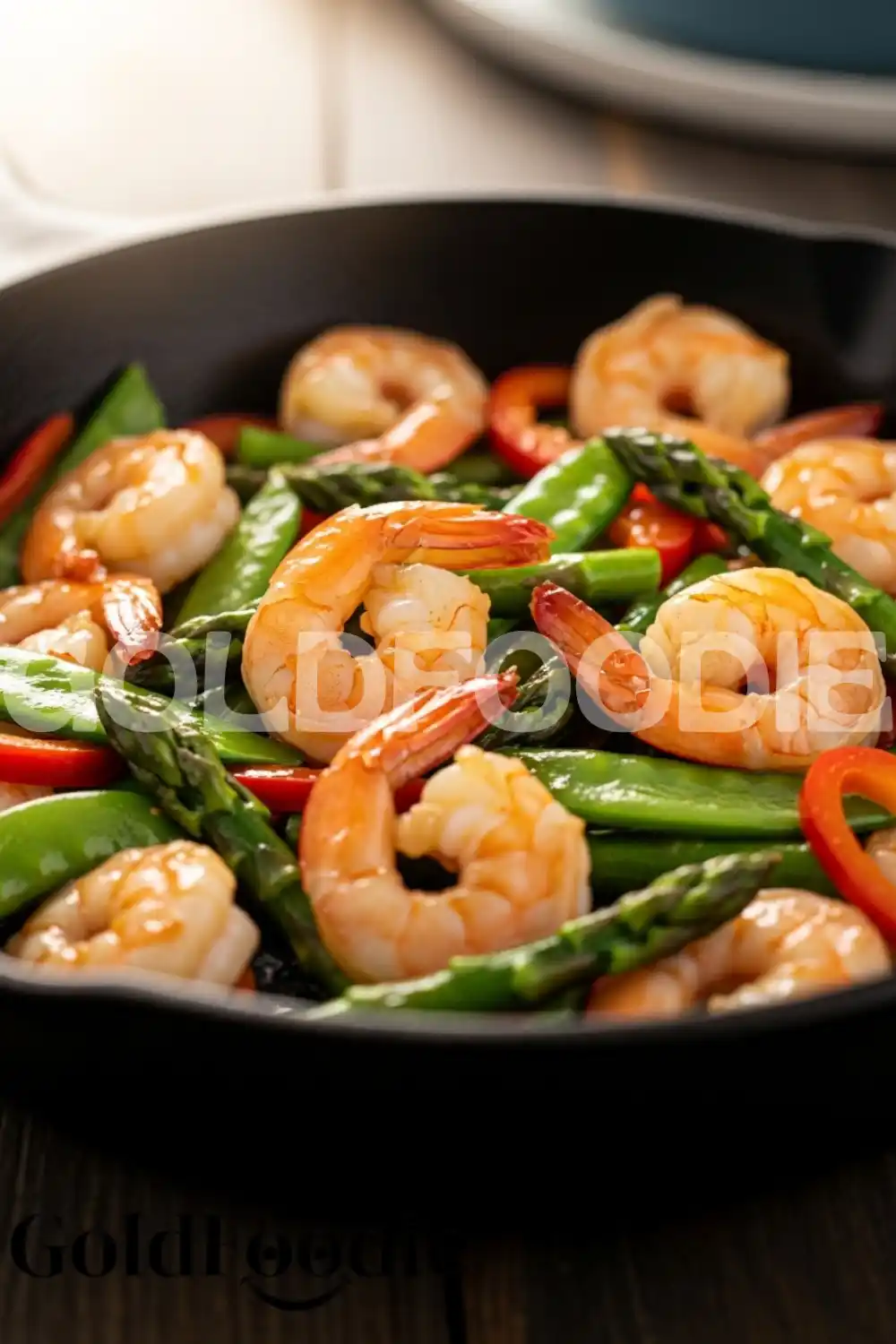 shrimp-asparagus-peppers-stir-fry-skillet