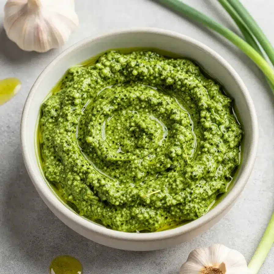 Home 71 Garlic Scape Pesto