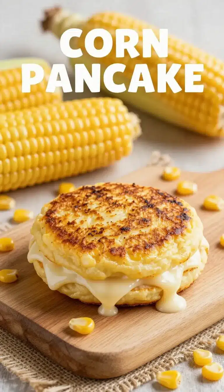 How to Make Venezuelan Cachapas 9 A close-up view of freshly made Venezuelan cachapas served with cheese.