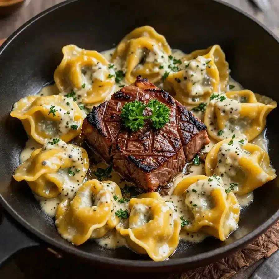 Garlic Steak Tortellini