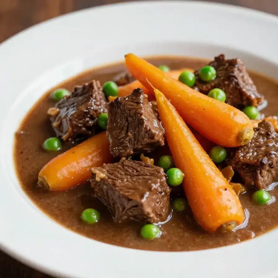 Slow Cooker Beef Stew with Carrots and Potatoes