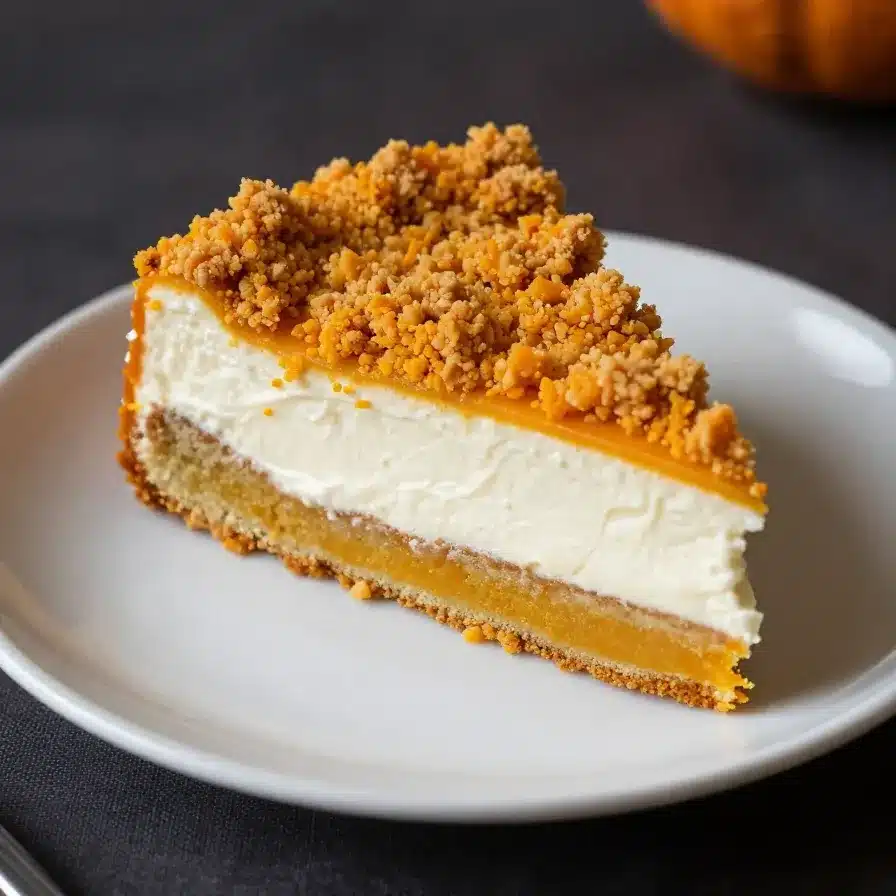 Pumpkin Crunch Cake With Cream Cheese Frosting