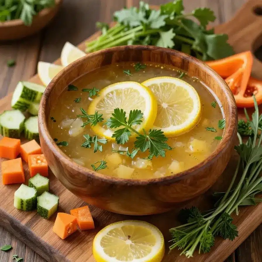 Healing Golden Lemon Lentil Soup