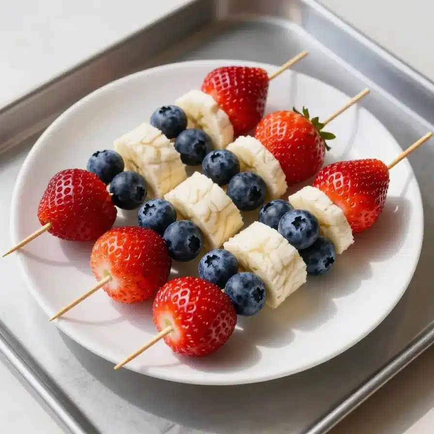 4th of July Fruit Kabobs