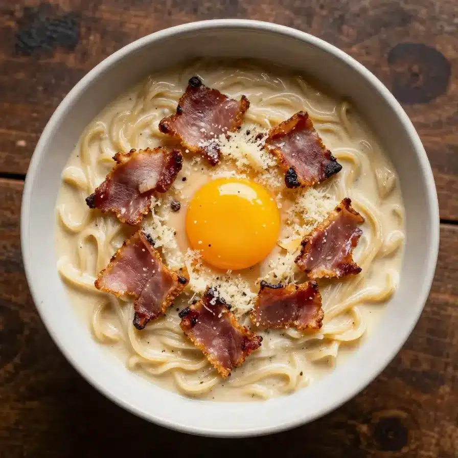 Carbonara Buldak Ramen — The Spicy Creamy Mashup You Need in Your Life Tonight 5 pin 3 img2 body 1