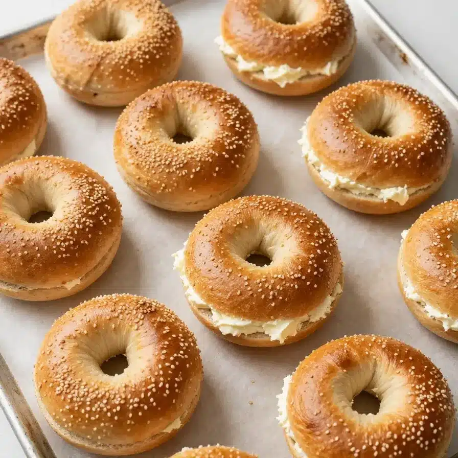 Simple 3 Ingredient Protein Bagels – Air Fryer Recipe