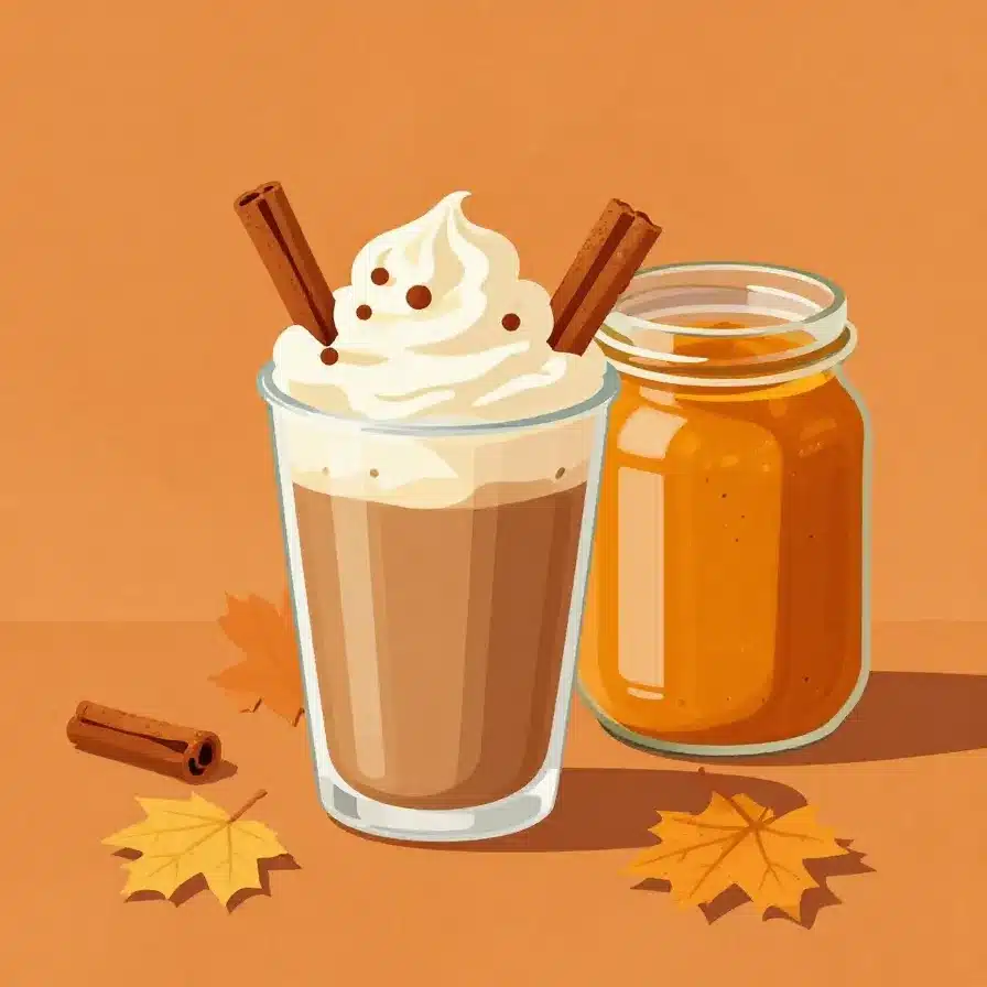 Starbucks Pumpkin Spice Latte Recipe 5 A homemade Starbucks Pumpkin Spice Latte served in a white mug with whipped cream and cinnamon on top.