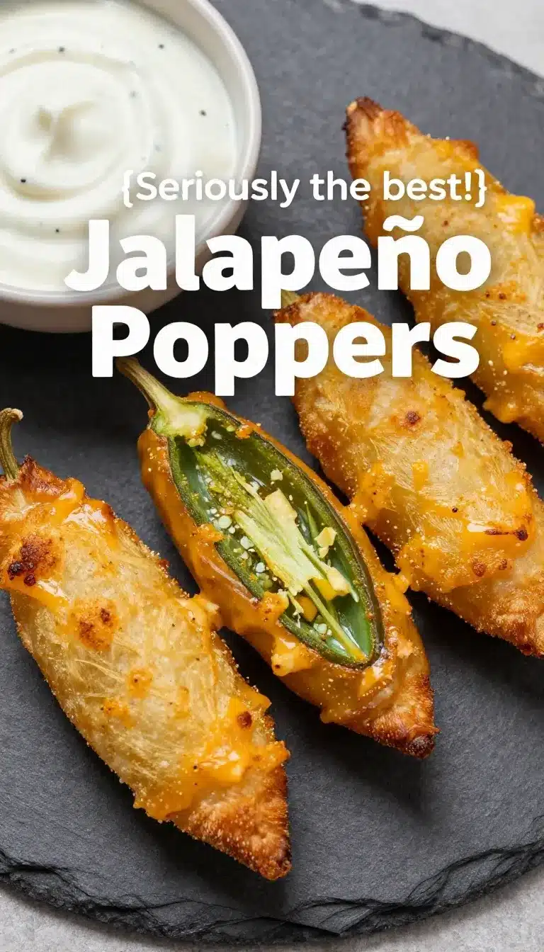 Jalapeno Poppers with Bacon 9 A plate of jalapeno poppers stuffed with cheese and wrapped in crispy bacon