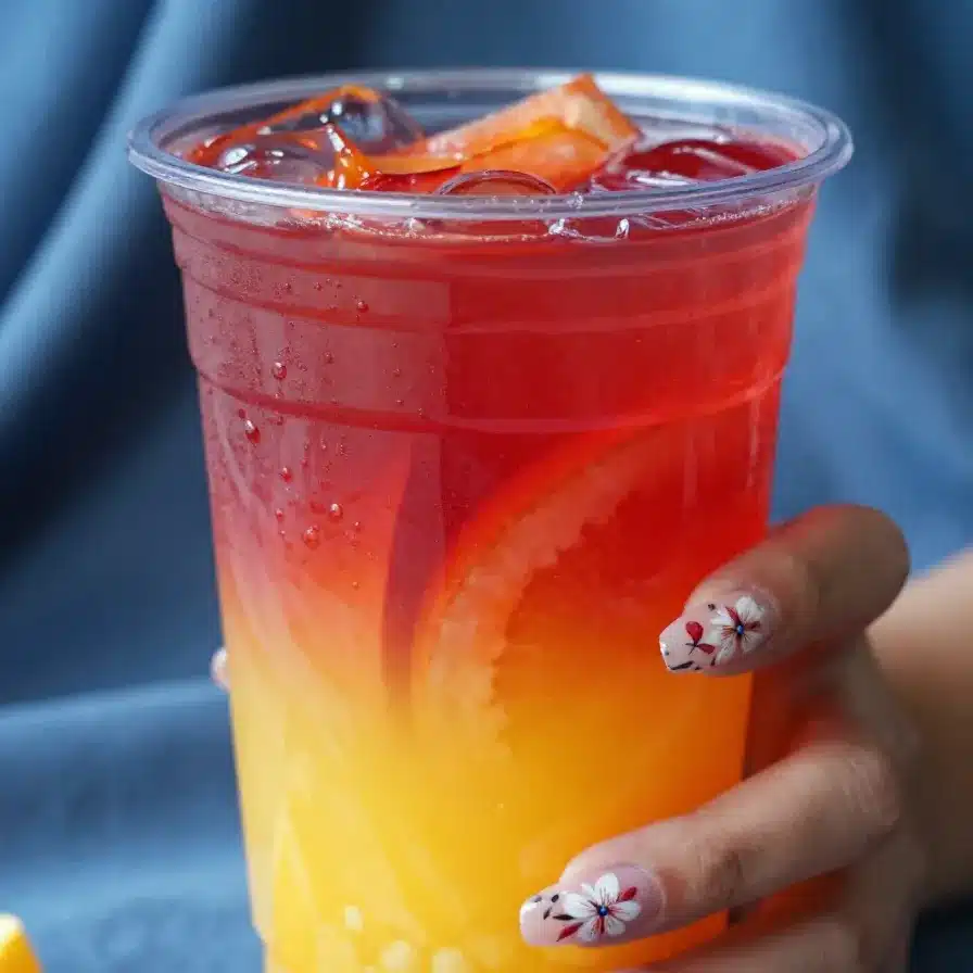 A refreshing Dutch Boys Smoothie served in a glass with a colorful straw next to a vibrant Electric Berry Lemonade.